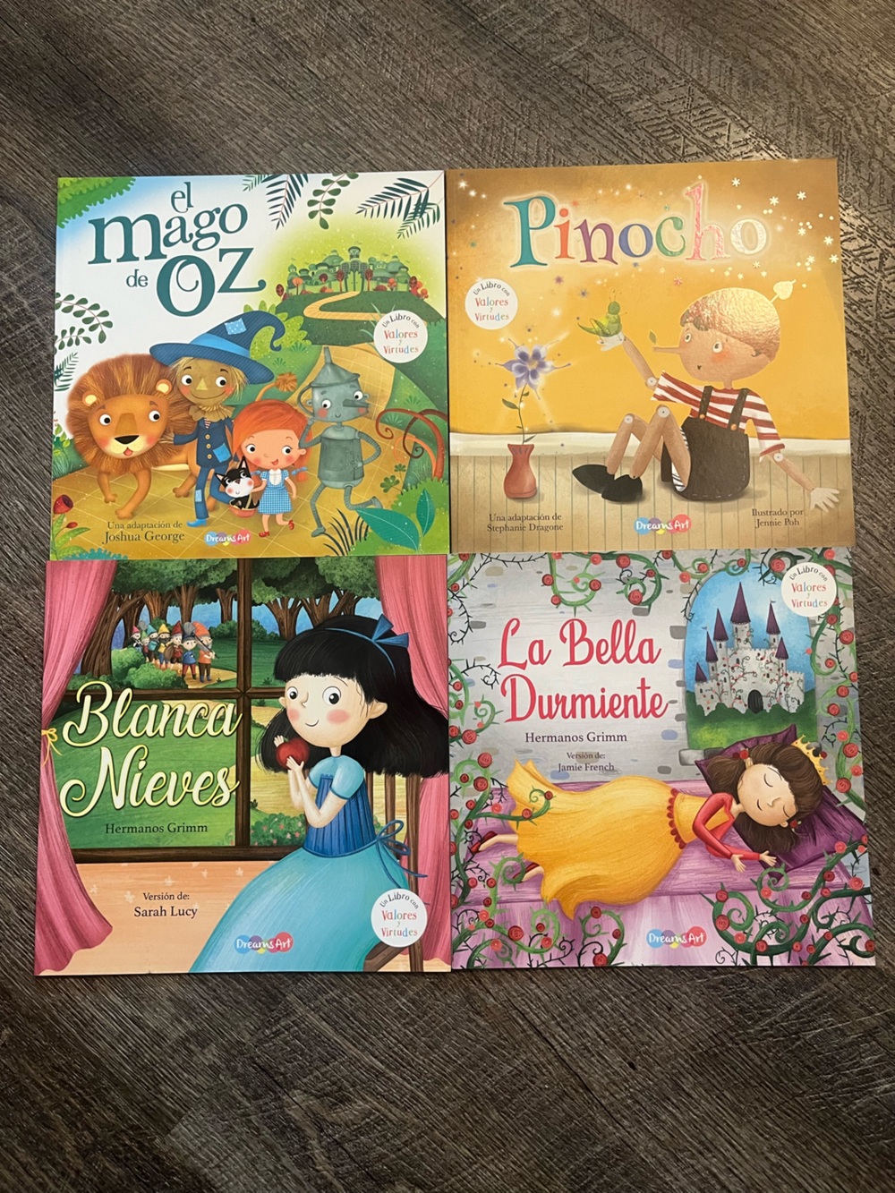 Spanish Classic Fairy Tale Kids Book Set if 4 - “Valores y Virtudes”